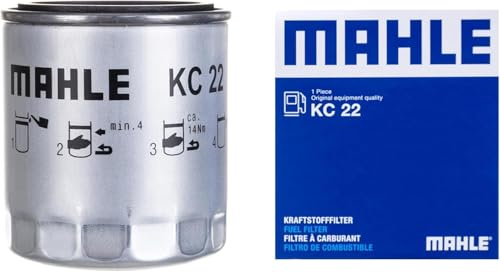MAHLE KC 22 Kraftstofffilter für Mercedes-Benz 123 Saloon (W123) | Kompatibel mit: GM KOREA KORANDO, KORANDO Cabrio, MUSSO, MERCEDES-BENZ 123 Coupe, 123 Stufenheck, 123 T-Model, G-CLASS