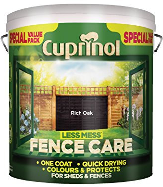 Cuprinol LMFCRO6L 6 Litre Less Mess Fence Care - Rich Oak