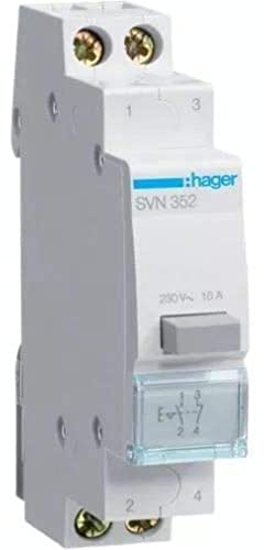 Hager SVN352 Druckschalter 16A 1S+1Ö 250V