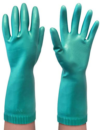 MAPA Spontex Wash-Ups Handschuhe, Spülhandschuhe mit Anti-Rutsch-Profil für optimale Geschirrkontrolle, schnelltrocknend, hohes Tastempfinden, Größe S, 1 Paar