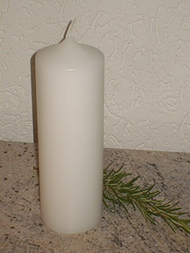 Altarkerzen (Kirchenkerzen), D =70 mm, H = 250 mm, Kerze mit Dornbohrung, Farbe: Elfenbein/Creme, deutsche Qualitätsarbeit