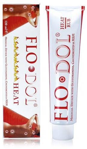 Flodol Heat Rub crema antidolorifica effetto caldo immediato e duraturo per dolore muscolare e dolori articolari, 120ml