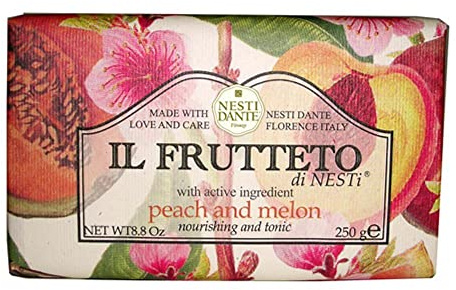 Nesti Dante Il Frutteto Peach & Melon, Handseife aus natürlichen Inhaltsstoffen, 250 g