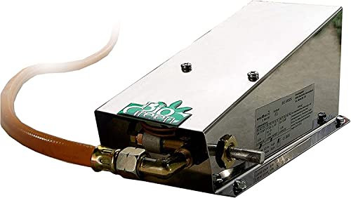 BioGreen Gas-Gewächshausheizung „Frostwächter Mini“ mit 800 Watt | für Gewächshäuser bis 6 m² | Thermo-Sicherung | Edelstahl | L 19 x B 12 x H 9 cm