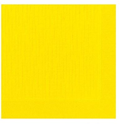 DUNI GMBH & CO. KG KLASSIK-SERVIETTE, GELB 40X40 CM, 50 STK, 4-LAGIG