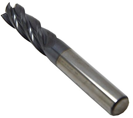 Wokesi 9mm Cutting Diameter,10mmCutting Diameter,75mmOAL,4Flutes,HRC45 TiAlN Coated Solid Carbide Square End Mills Flat Endmills Bits Router CNC Lathe Cutter Drill Tools (9mmDia×10mmShank×75mmL)
