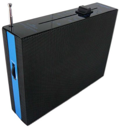Big Ben Analoges AM/FM Radio Blau Schwarz, tragbar