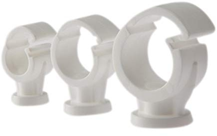 ForgeFix PCSC28 Pipe Clip Single Cliplock 28mm Box 100, White, 28 mm, Stück