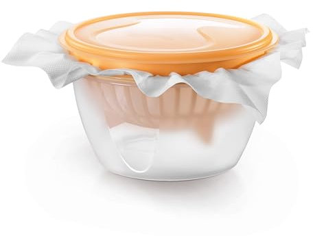 Tescoma 643120 Della Casa Set per Preparare Formaggi Cremosi, Plastica, Trasparente/Giallo