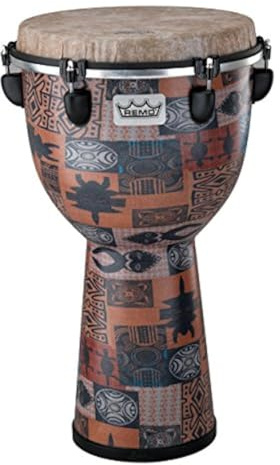 Remo DJ-6112-56 Apex Djembe Drum - Orange Kinte, 12