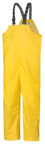 Helly Hansen Mandal Waterproof Bib Overalls - Waterproof Fishing Pants for Men - Heavy Duty Rain Gear - Zip Work Overalls - 310 Light Yellow - Medium
