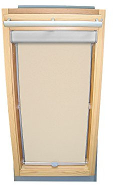 Easy-Shadow Abdunkelungsrollo Rollo mit Blende Thermo creme für Velux DKL/DKU/RHL/RHU-EP GGU,GPU,GHU,GTU U08 ALU // Maßanfertigung