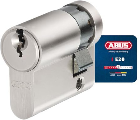 ABUS Profilzylinder E20NP 10/40 - Türschloss für Sicherheit an Haus- und Wohnungstüren inkl. 3 Schlüssel - ABUS Sicherheitslevel 5