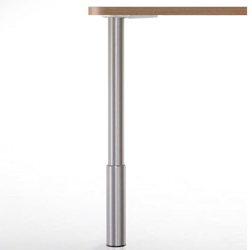 Tischbein Höhenverstellbar Studio Edelstahloptik 88 cm Tragkraft 150 Kg *525232