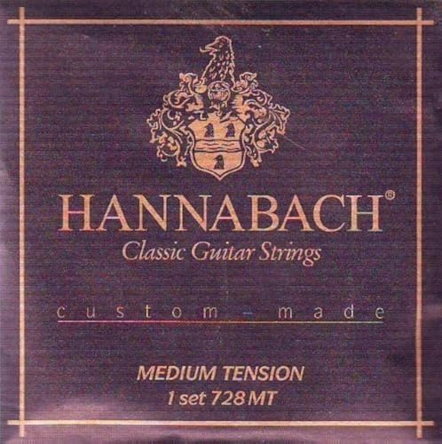 Hannabach Konzertgitarre Medium Tension Nylon/Silber, 728-mt