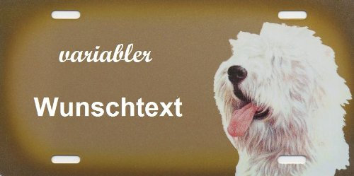 Schilderfeuerwehr Hundeschilder Englischer Sheepeld selbst gestalten und Bedrucken ✓ Hundewarnschilder ✓ Hinweisschild ✓ Verbotsschild