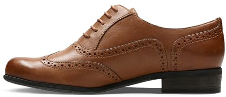 Clarks Damen Hamble Oak Derby, Braun Dark Tan Leather, 37.5 EU