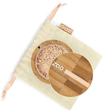 Zao Organic Makeup - Fondazione cipria in polvere minerale Silk chiaro Beige 501-0,53 oz.