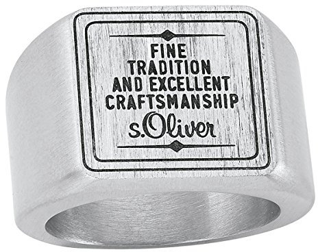s.Oliver Jewel Herren-Ring Edelstahl mattiert Gr. 62 (19.7) - 507875