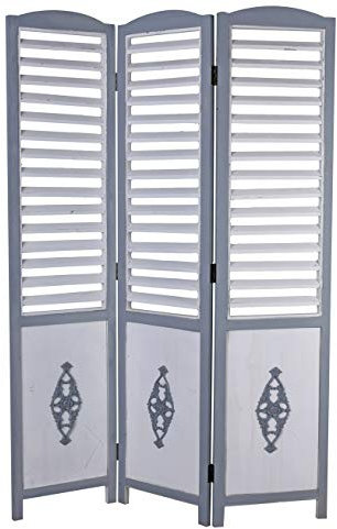 Spanische Wand Lamellen Paravent Shabby Chic Raumteiler Sichtschutz sod003 Palazzo Exklusiv