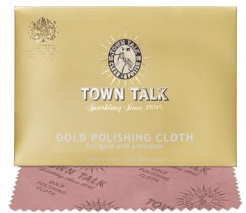 Town Talk Gold & Platinum Cleaning Cloth for Jewellery 12x17cm