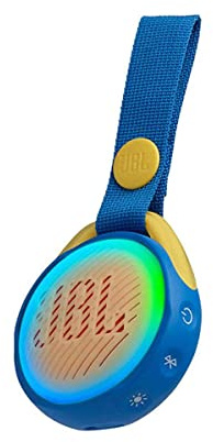 JBL JR POP Speaker Bluetooth Portatile per Bambini, Cassa Altoparlante Bluetooth Impermeabile IPX7 con Luce Multicolore, fino a 5 Ore di Autonomia, Blu