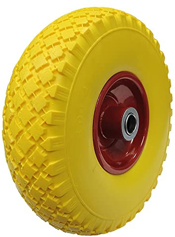 Wolfpack 11110608 - Asse solido ruota metallica piana 25 cm, foro: 20 mm, centrate