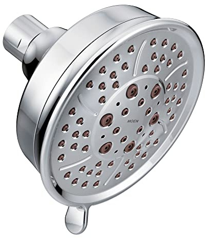 Moen 3638 Four-Function 4-3/8-Inch Diameter Showerhead, Chrome