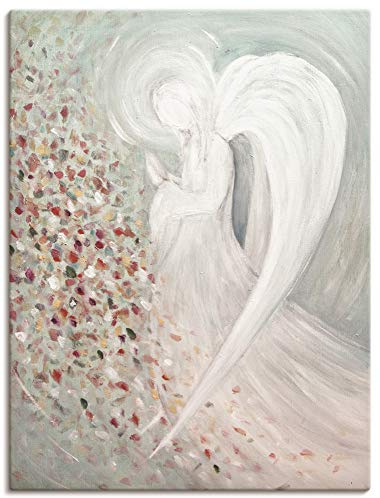 ARTLAND Wanddeko Leinwand Bilder Wandbild Engel Flügel Fantasy Religion Abstrakt Malerei Kunst Q3XF