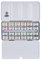 Schmincke – HORADAM AQUARELL Farbkasten mit 24 feinsten Aquarellfarben, 74324097, Premium Metallkasten, Malset, 24 x 1/1 Näpfchen
