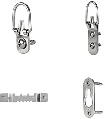 OOK 535672 Ring Assorted Hanger, Picture Hanger and Picture Frame Back Kit, Zinc, 20lb (32 Piece)