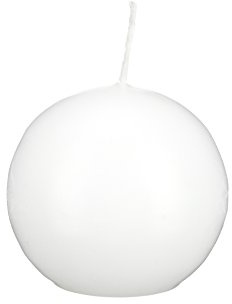 Kugelkerzen Weiss 45 mm 12 Stueck