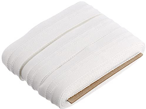 Gardinia Universal-Gardinenband, Breite 22 mm, 100% Polyester, Weiß, 10 m