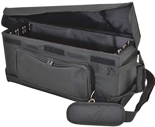 19 Zoll 3U Shallow Rack Mount Transit Carry Bag - Patch Panel Case - DJ Mixer Audio