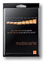 MOBICARTE ORANGE SIM CLASSIQUE ET MICRO SIM