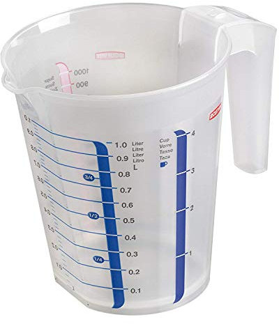 Curver 168123 Messbecher, Polypropylen, transparent, 19 x 17 x 14 cm