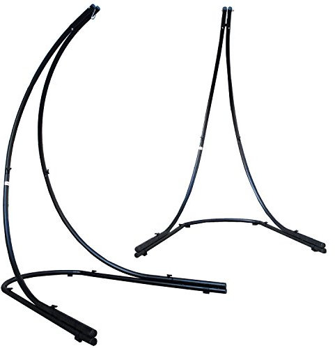AMANKA Hängesessel Gestell Outdoor bis 150kg - 210 cm XL Ständer für Hängesessel - Balkon Gestell für Sitzsack Garten Hängesessel Gestell Ständer für Hängesitz Hängekorb Gestell Ständer für Hängestuhl