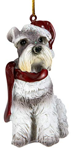Christmas Ornaments - Xmas Miniature Schnauzer Holiday Dog Ornaments - Christmas Decorations