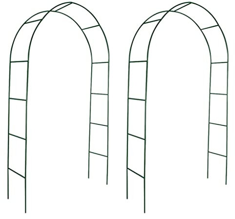 vidaXL 2X Rosenbogen Metall Rankgitter Torbogen Gartenbogen Rankhilfe Spalier