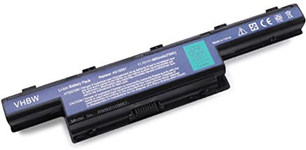 vhbw batteria compatibile con Acer Aspire V3-772 notebook (6600mAh, 11,1V, Li-Ion) - sostituisce 31CR19/652, AS10D31, AS10D3E, AS10D41, AS10D61
