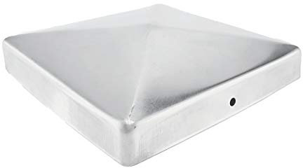 Gartenwelt Riegelsberger Premium Pfostenkappe 146x146 mm aus Edelstahl für Pfosten 14x14 cm Pyramide Zaunkappe Abdeckkappe 1 Stück inkl. Schrauben