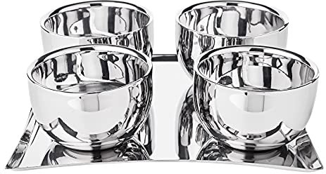 Edzard Set Helado Madeleine 20x20 cm Copas, Multicolor, Único