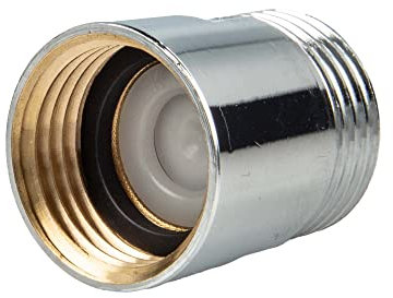 tecuro | Antiriflusso | Per il montaggio su rubinetti vasca e doccia | Attacco 1/2 pollici | Ottone | Cromo | 66110