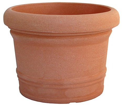 Floralo Pflanztopf Lucca frostsicher, rund, terracotta, 50 xH38 cm