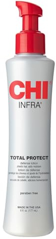 CHI Total Protect Defense Lotion, Lightweight Lotion For Locking In Moisture & Protecting Hair From Heat, Sulfate, Paraben, & Cruelty-Free, 6 Oz