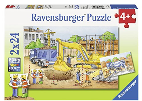 Ravensburger 08899 - Vorsicht Baustelle - 2 x 24 Teile Puzzle
