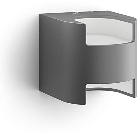 Philips Grass Vägglykta för Utomhusbruk - Antracit, 2x4.5W, 2700 Kelvin, 25 000 timmar, Dimbar, Ljuskälla ingår