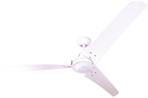 Industrie Design Deckenventilator Vourdries inklusive Wandschalter, 142cm Durchmesser, weiß, ohne Beleuchtung