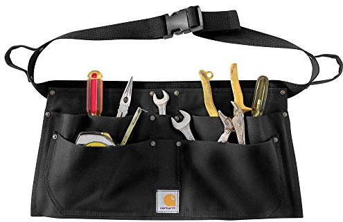 Carhartt Mens Firm Duck Waist Work Utility Aprons, Black, X-Large US