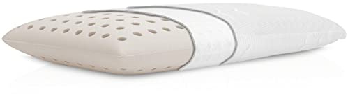 Pillux Cuscino Guanciale da Letto in Lattice Naturale, Forma Tradizionale - Anallergico e Antiacaro, Comfort Naturale - Made in Italy - Altezza 10 cm